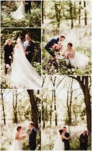 Romantic Spring Woods Wedding Ceremony 