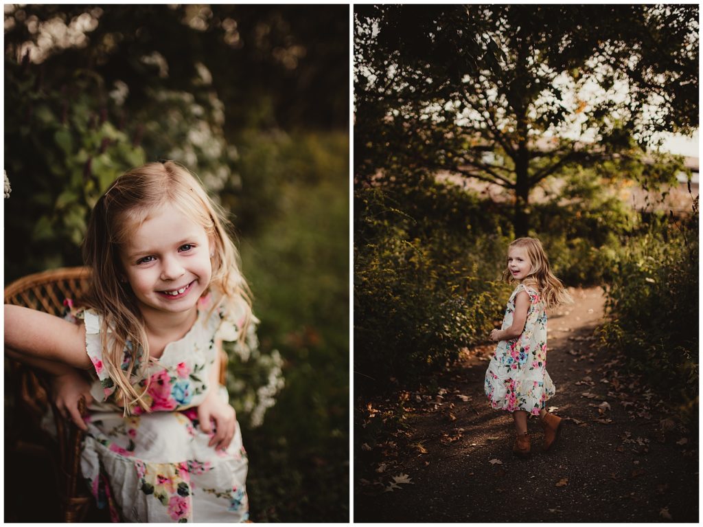Little Girl in Flower Dress