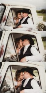 Bride Groom in Vintage Truck