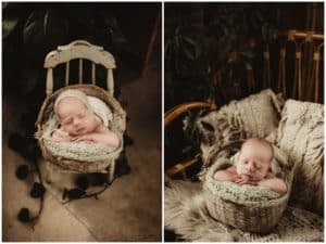 Newborn in Baskets