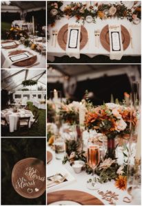 Vintage Boho Summer Wedding Reception Table Details 