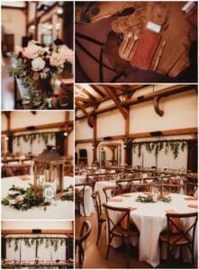 Late Summer Rustic Wedding Reception Table Details