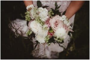 Shades of Pink Wedding Close Up Bouquet