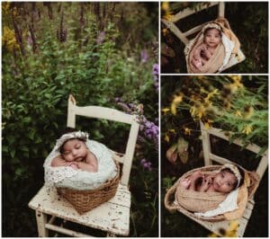 Madison Newborn Photos Newborn on Chair