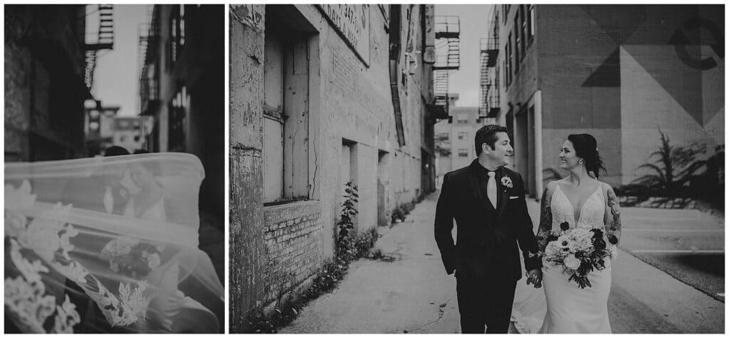 Milwaukee Wedding Photography Black White Images