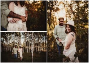 Collage Couple in Trees