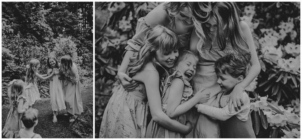 Oregon Family Photography Black White Images