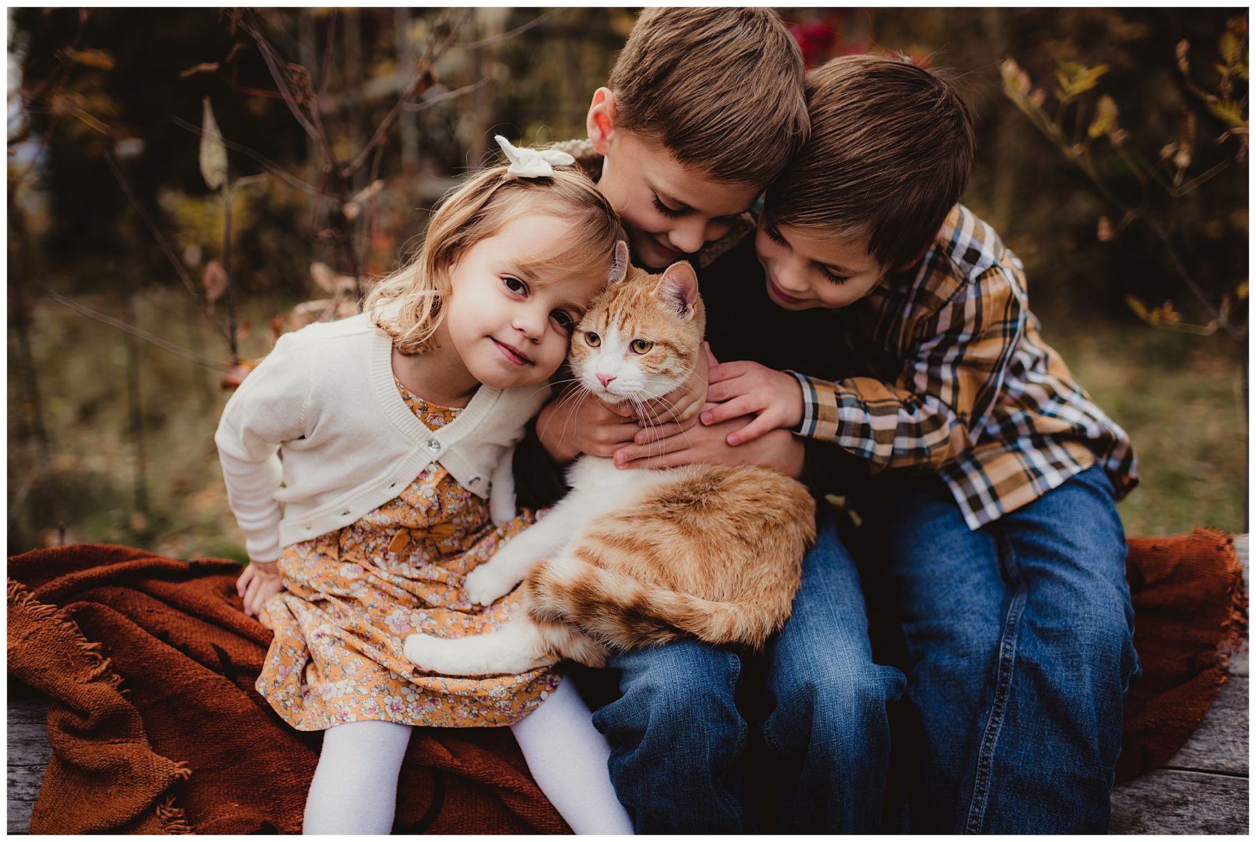 Kids with Cat