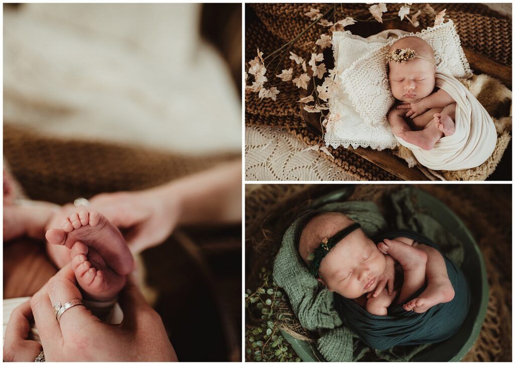 Collage Newborn Girl