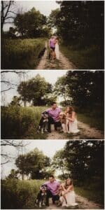 Madison Area Engagement Session Couple with Dogs