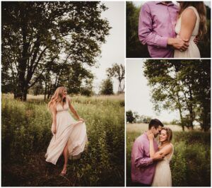 Collage Engagement Session Couple