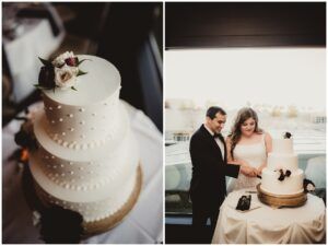 Madison Wedding Reception Cake Cutting 