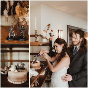 Madison Wedding Reception Cake Cutting 