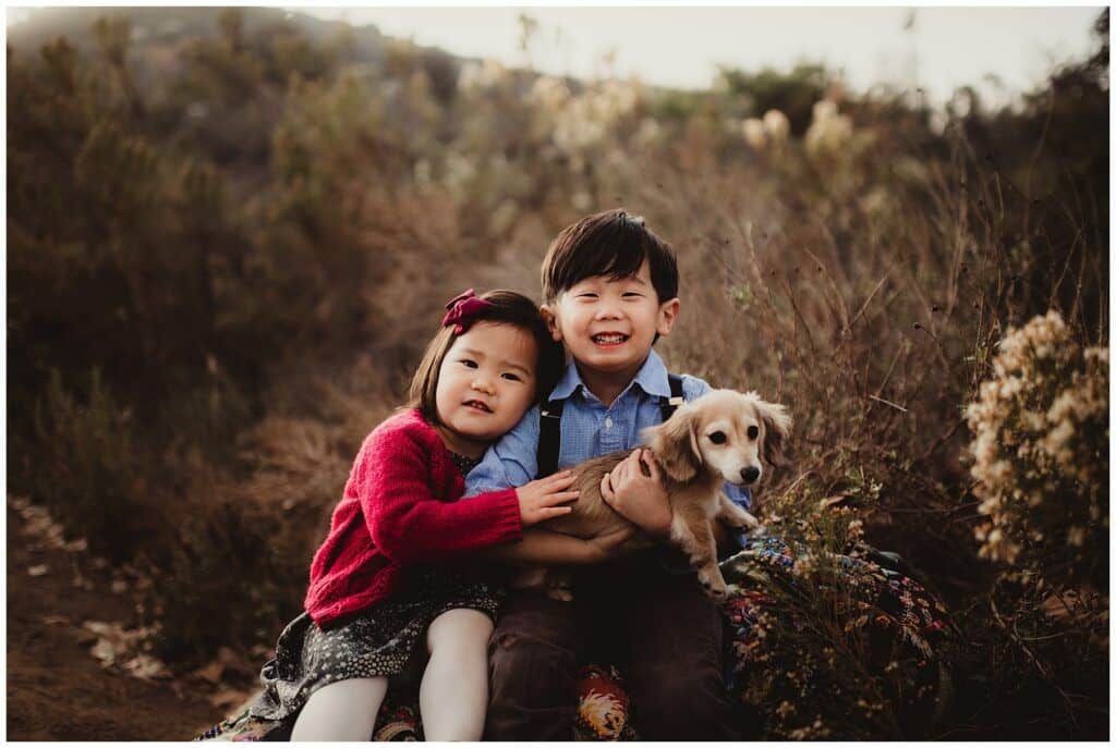 Kids with Dog