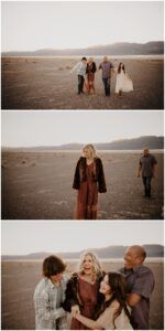 Family Walking in Desert 