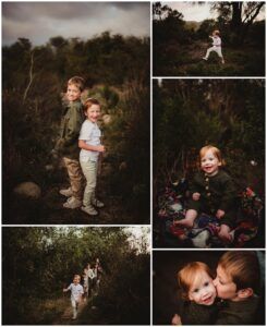 California Family Session Collage of Kids