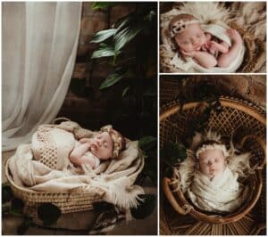 Newborn Photography Collage Newborn Girl 