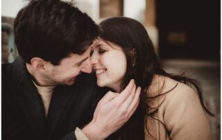 Close Up of Couple's Faces