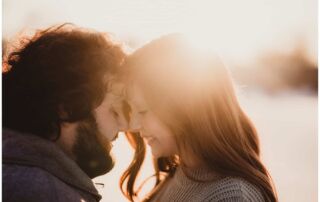 Couple Touching Foreheads