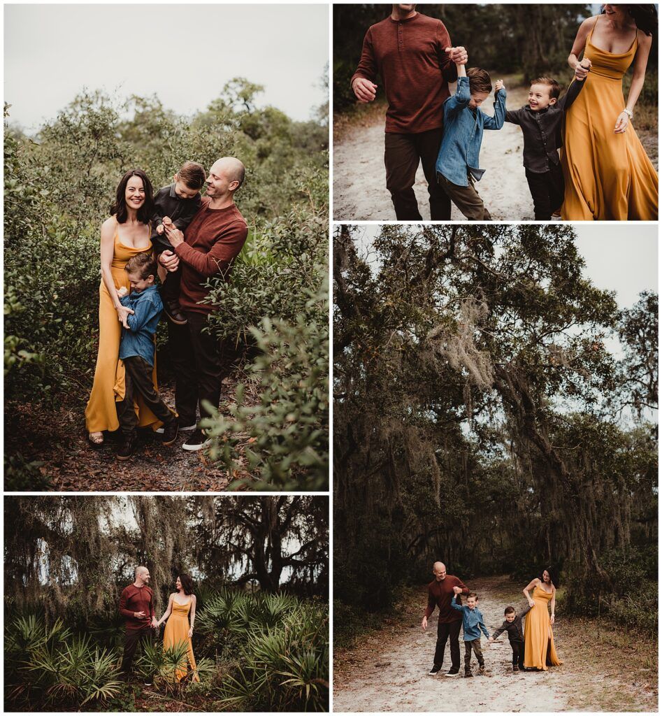 Orlando Area Family Photography Collage Family Laughing