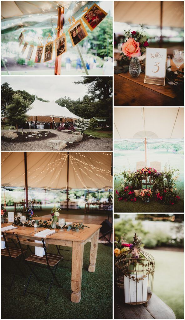 New Hampshire Wedding Reception Tent