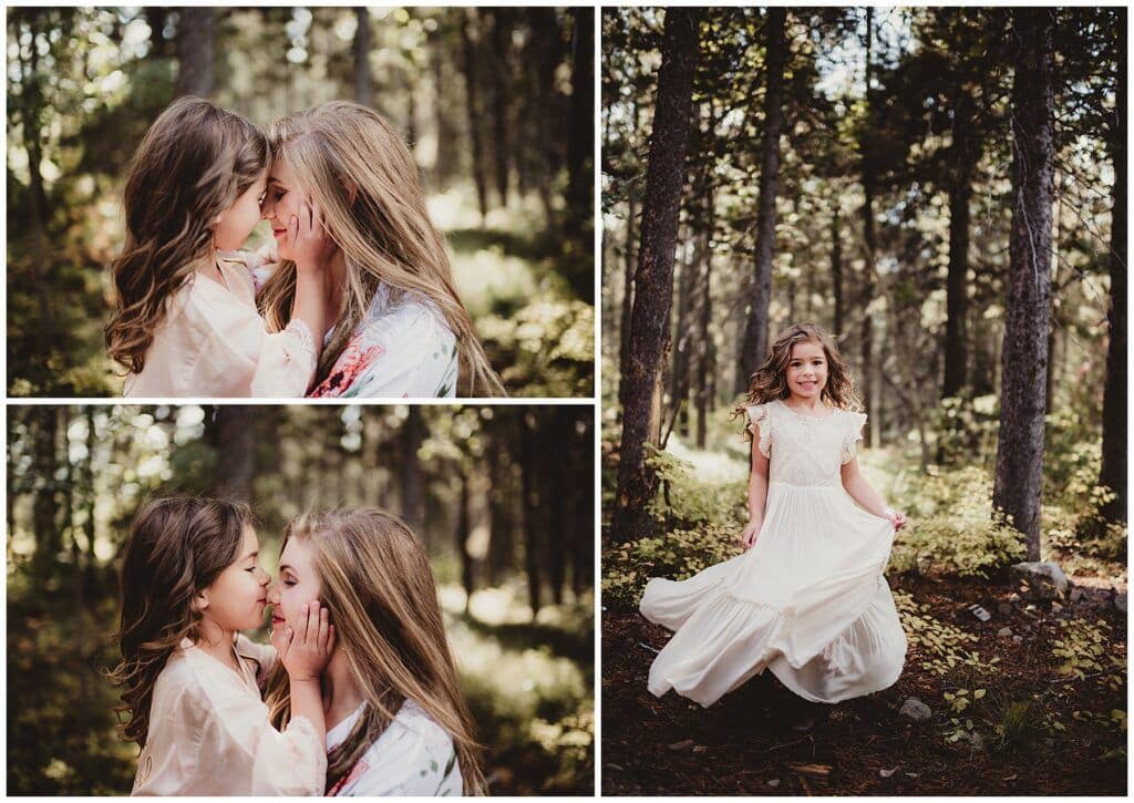 Montana Wedding Photography Bride with Daughter